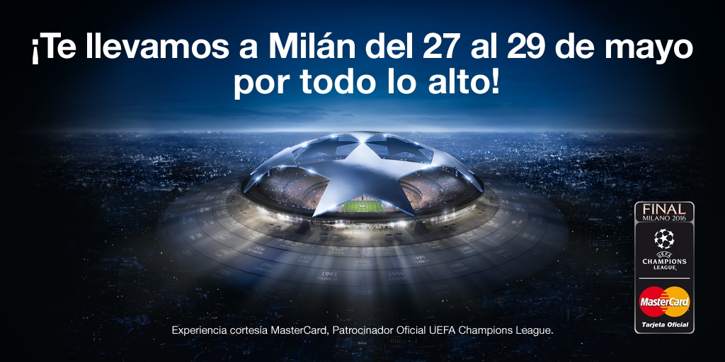Clientes de Cetelem viajarán a Milán para ver la final de la UEFA Champions League gracias a Cetelem y MasterCard