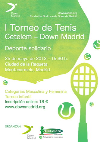 Primer torneo de Tenis Solidario Cetelem - Down Madrid