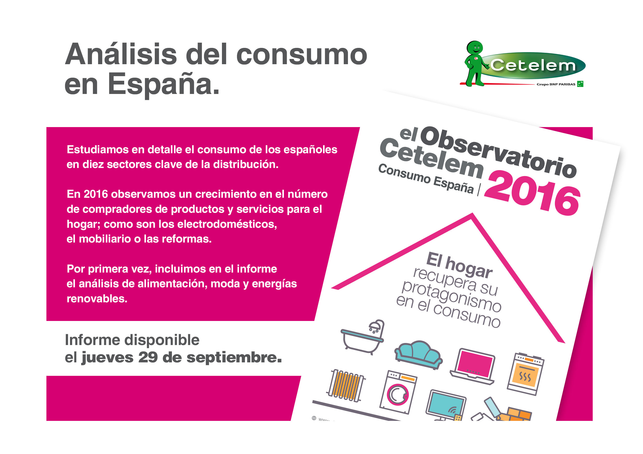 Observatorio Cetelem de Consumo en España 2016 - Disponible el 29 de septiembre