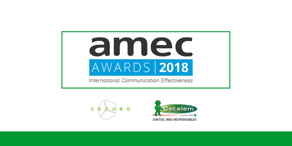 Cecubo Group en colaboración con Cetelem galardonados en los AMEC Awards 2018