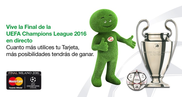Usa tu tarjeta MasterCard® de Cetelem y gana un viaje a la final de la UEFA Champions League en Milán