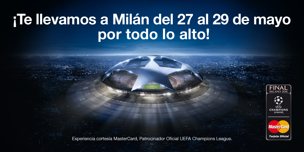 ¡Ya tenemos a los clientes de Cetelem y MasterCard® ganadores del viaje a la Final de la UEFA Champions League!