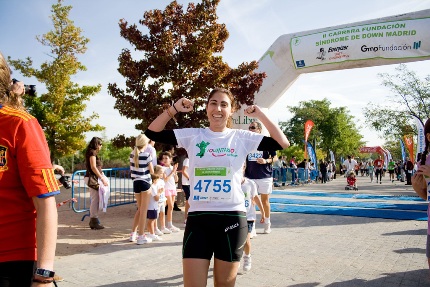 Voluntaria Cetelem en la II Carrera Popular Down Madrid