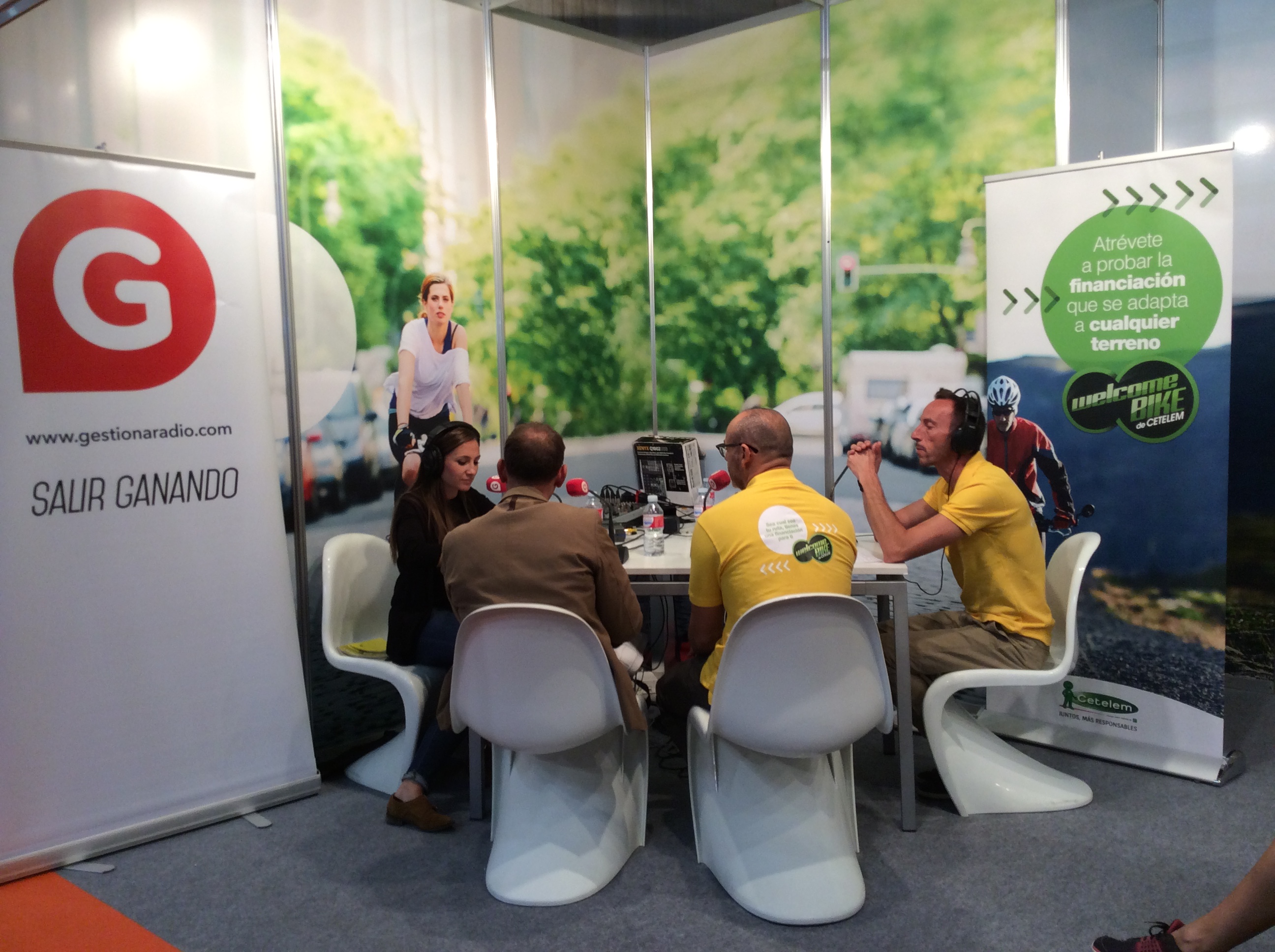 Cetelem y Gestiona Radio en stand de Cetelem en UNIBIKE 2016
