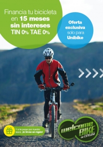 Oferta de Cetelem para UNIBIKE 2016